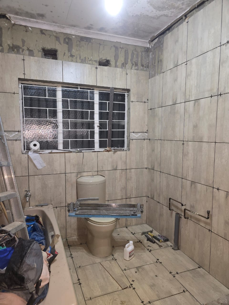 Bathroom work in progress