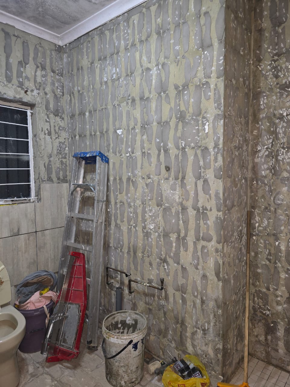 Bathroom work in progress