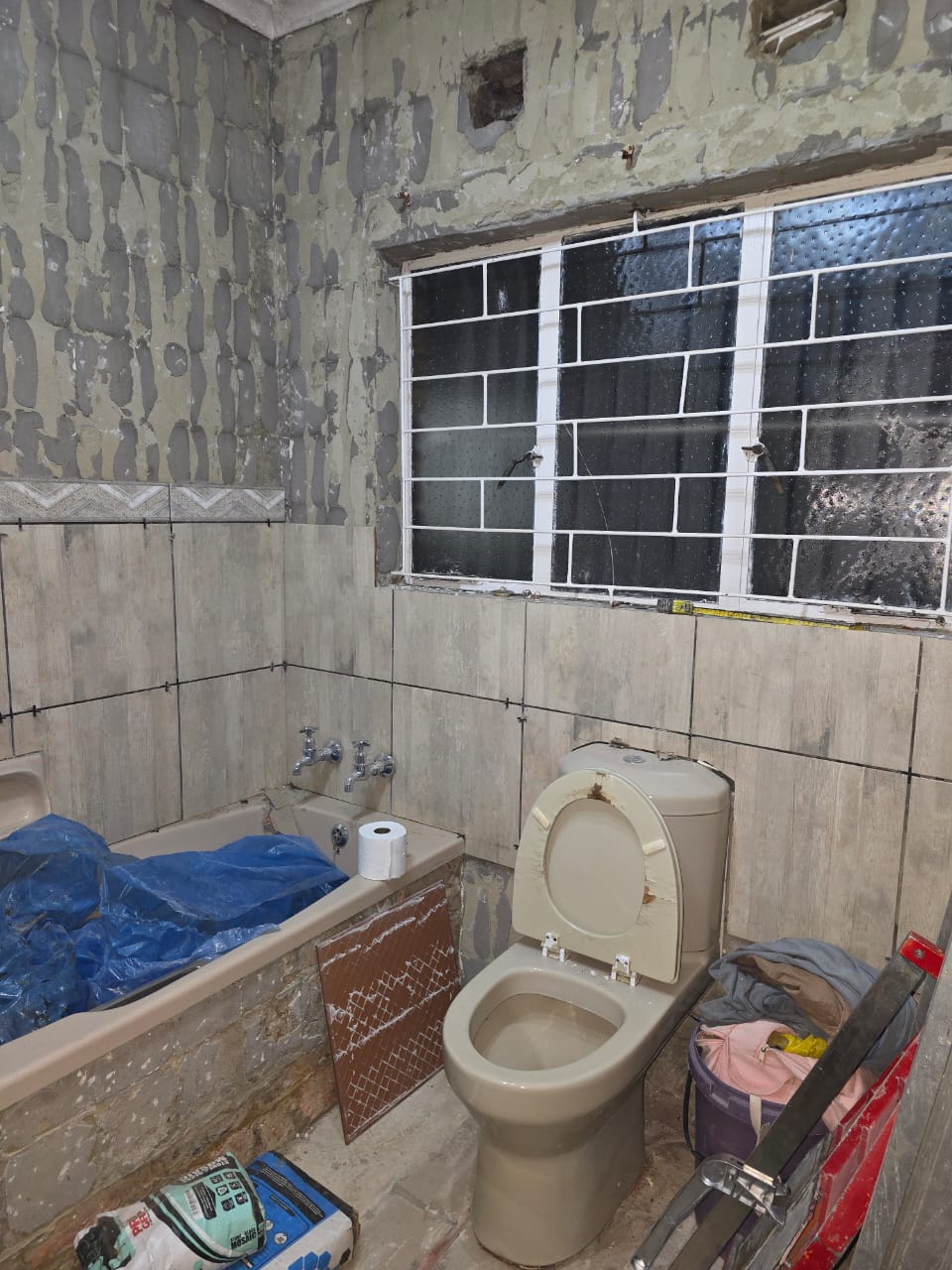 Bathroom work in progress