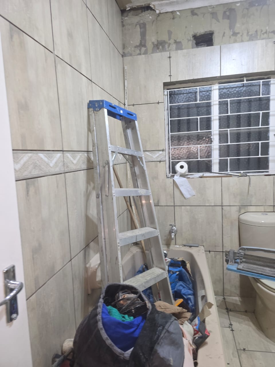 Bathroom work in progress