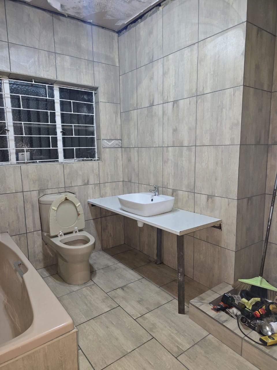 Bathroom work in progress