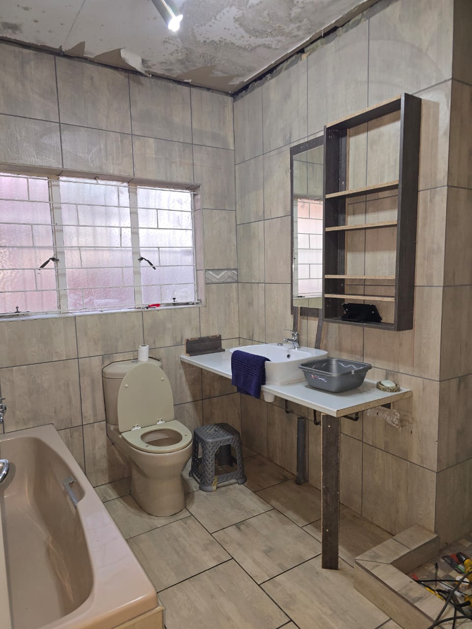 Bathroom work in progress