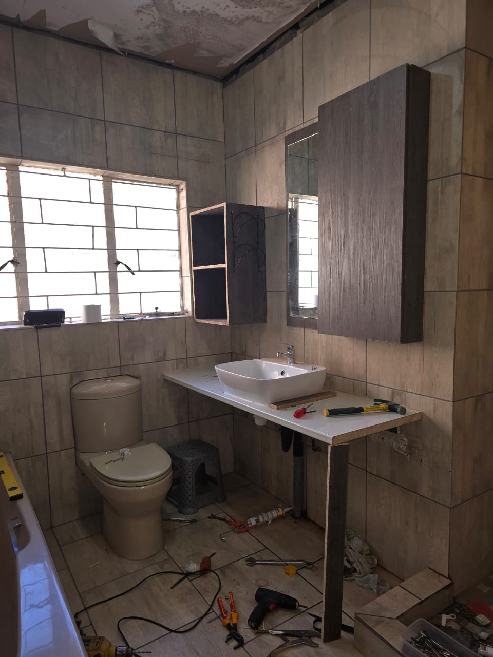 Bathroom work in progress