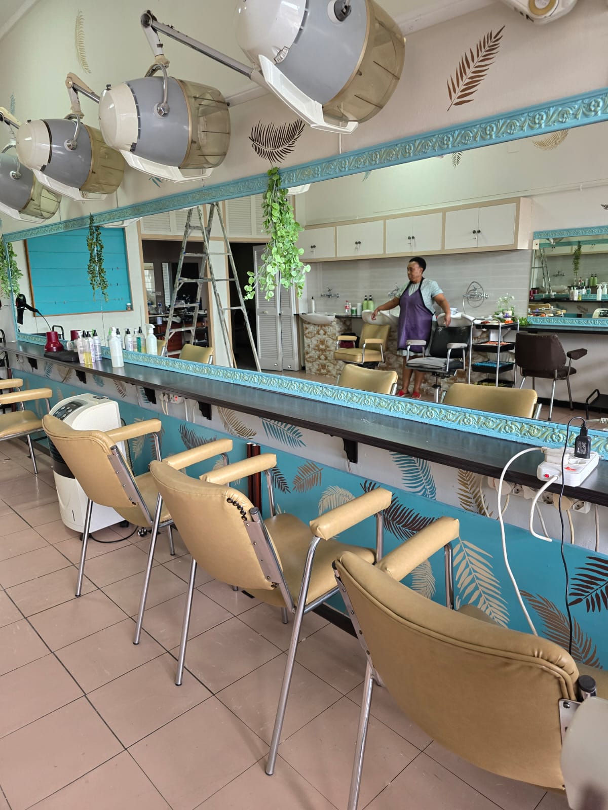 Salon work in progress