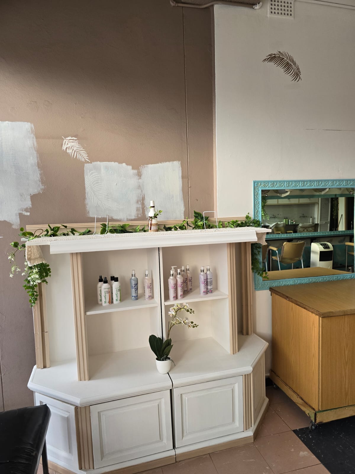Salon work in progress