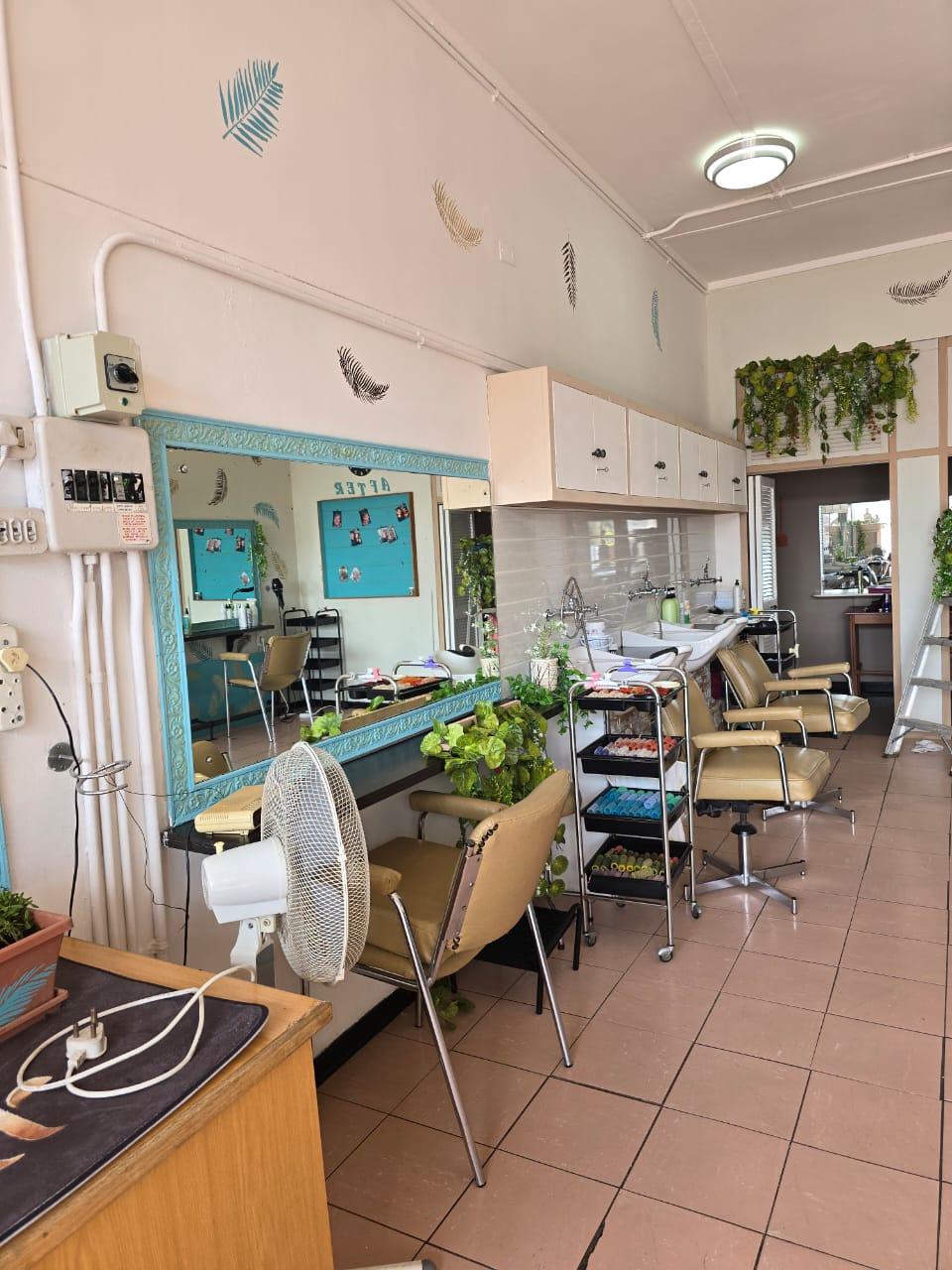 Salon work in progress