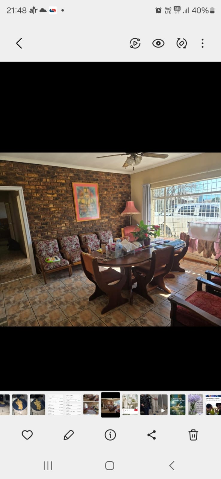 Dining room before