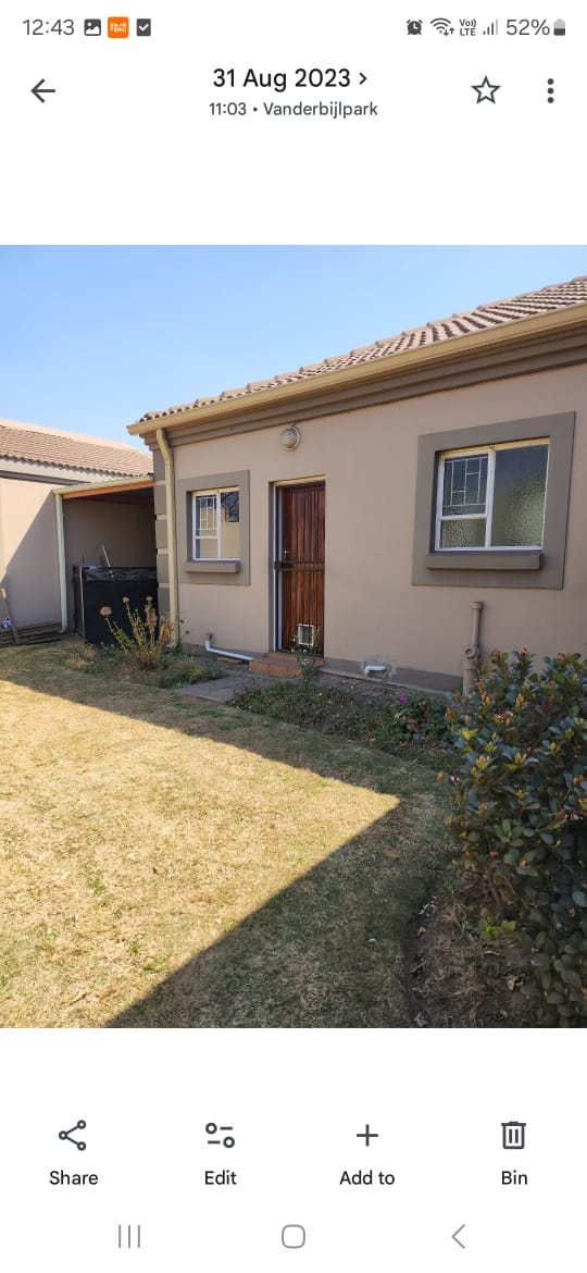 Garden before