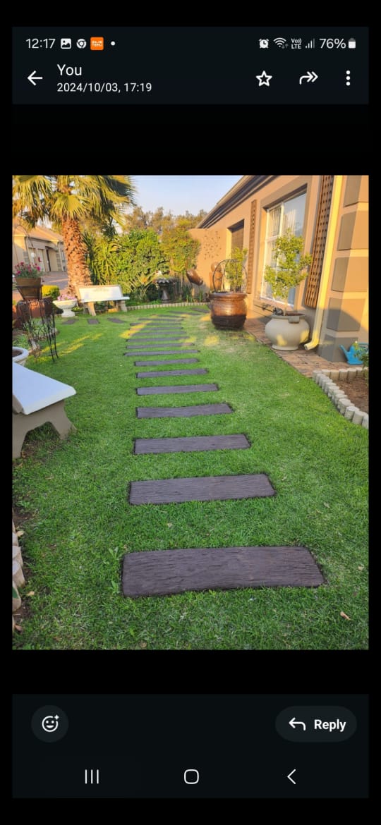 Garden after