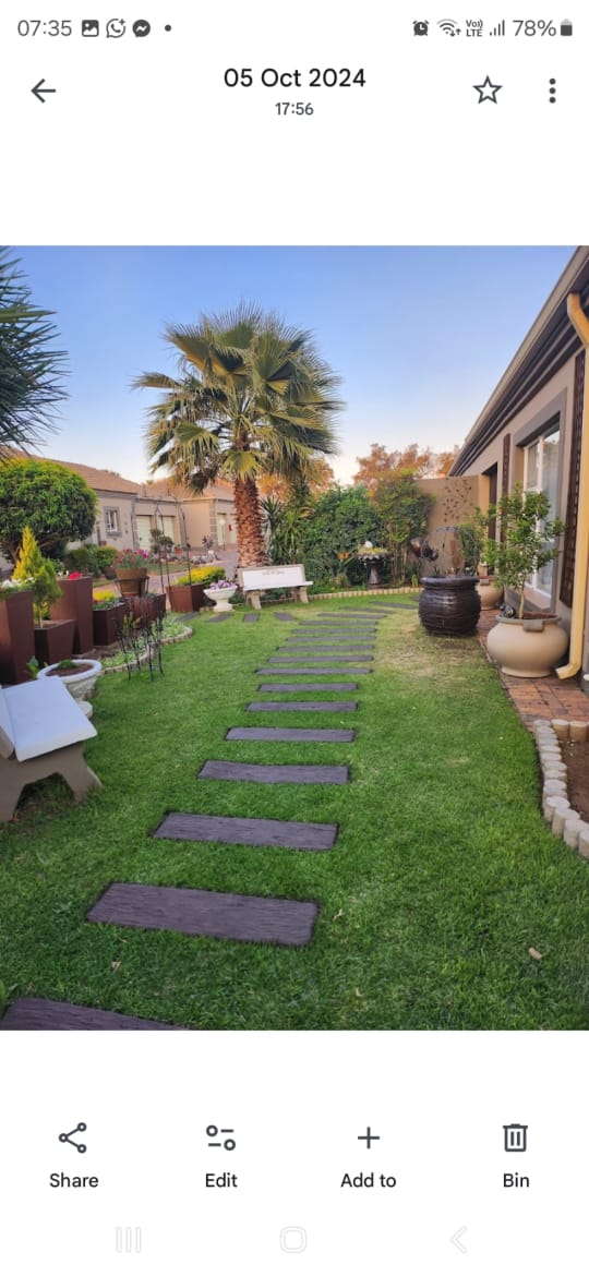 Garden after