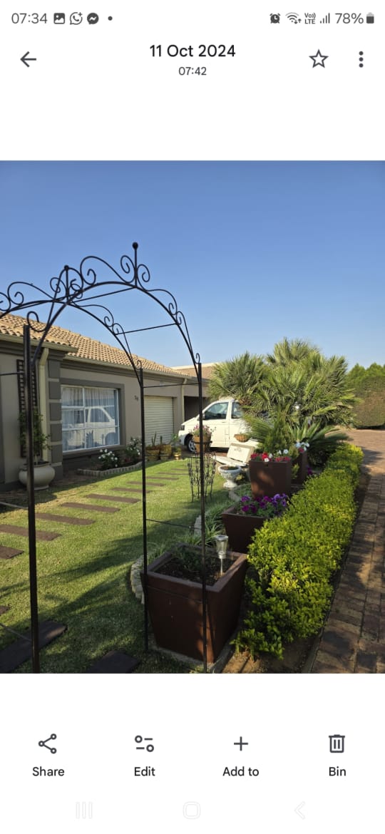 Garden after