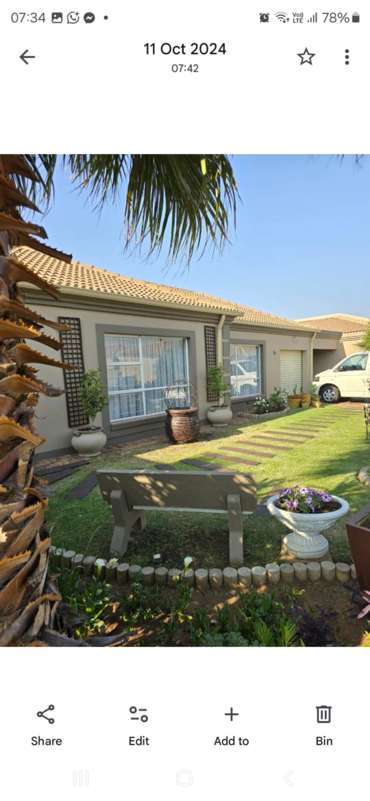 Garden after